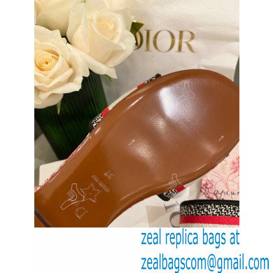 Dior Embroidered Cotton Dway Slides 16 2022