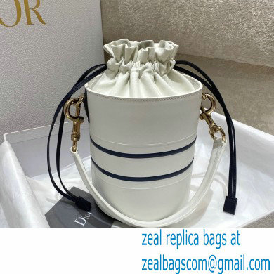 Dior small white smooth calfskin Vibe Bucket Bag 2022 - Click Image to Close