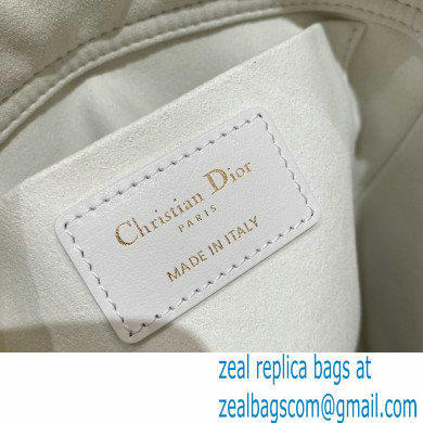 Dior small white smooth calfskin Vibe Bucket Bag 2022