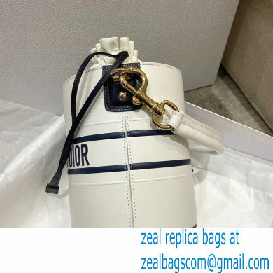 Dior small white smooth calfskin Vibe Bucket Bag 2022 - Click Image to Close