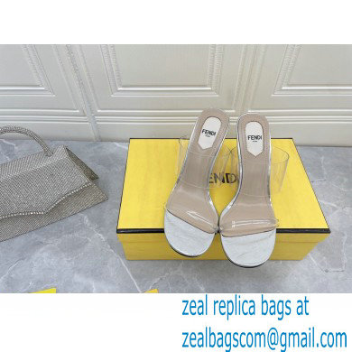 Fendi First Heel 9.5cm PVC TPU High-heeled Sandals 12 2022