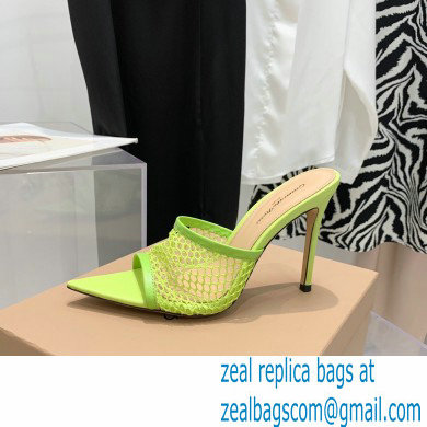 Gianvito Rossi Heel 10.5cm Alisa Mules Light Green 2022 - Click Image to Close