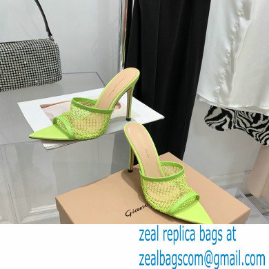 Gianvito Rossi Heel 10.5cm Alisa Mules Light Green 2022