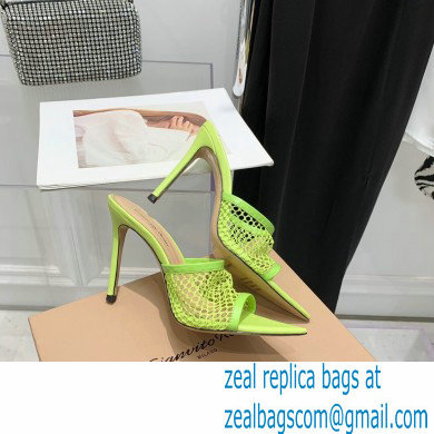 Gianvito Rossi Heel 10.5cm Alisa Mules Light Green 2022