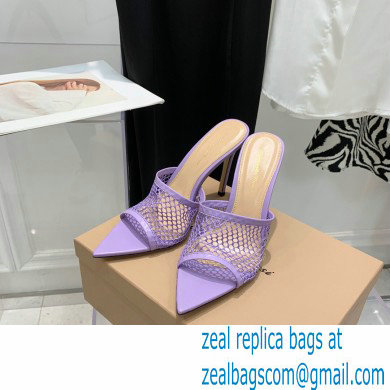 Gianvito Rossi Heel 10.5cm Alisa Mules Lilac 2022