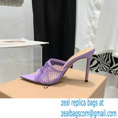 Gianvito Rossi Heel 10.5cm Alisa Mules Lilac 2022