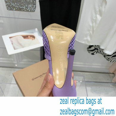 Gianvito Rossi Heel 10.5cm Alisa Mules Lilac 2022