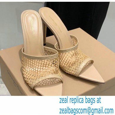 Gianvito Rossi Heel 10.5cm Alisa Mules Nude 2022