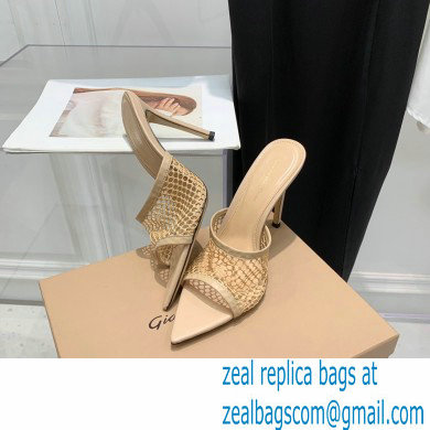 Gianvito Rossi Heel 10.5cm Alisa Mules Nude 2022