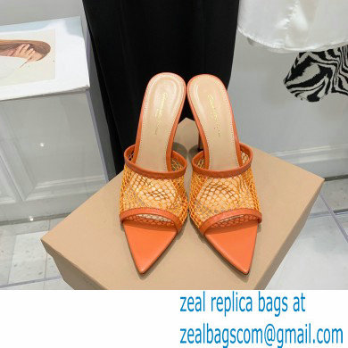 Gianvito Rossi Heel 10.5cm Alisa Mules Orange 2022