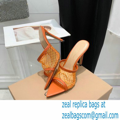 Gianvito Rossi Heel 10.5cm Alisa Mules Orange 2022