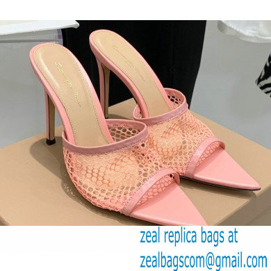 Gianvito Rossi Heel 10.5cm Alisa Mules Pink 2022