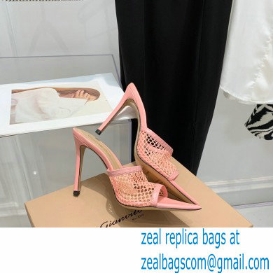 Gianvito Rossi Heel 10.5cm Alisa Mules Pink 2022