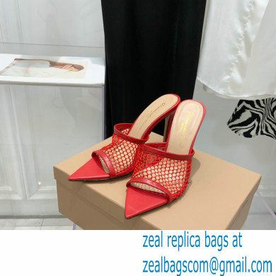 Gianvito Rossi Heel 10.5cm Alisa Mules Red 2022