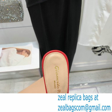 Gianvito Rossi Heel 10.5cm Alisa Mules Red 2022