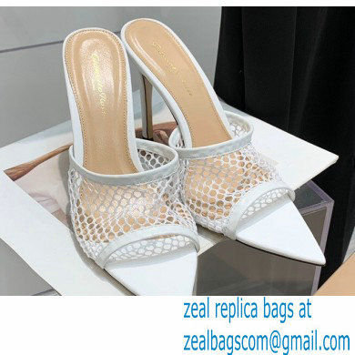 Gianvito Rossi Heel 10.5cm Alisa Mules White 2022