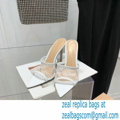 Gianvito Rossi Heel 10.5cm Alisa Mules White 2022