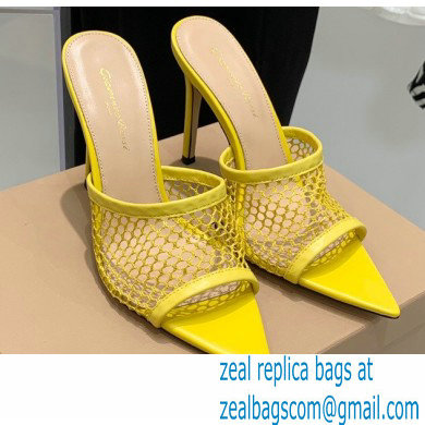 Gianvito Rossi Heel 10.5cm Alisa Mules Yellow 2022