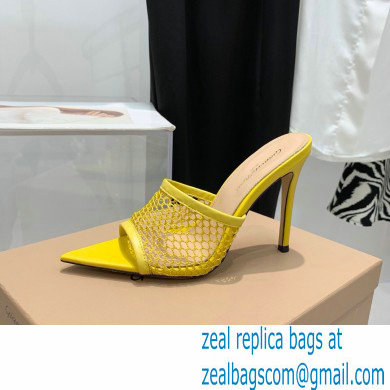 Gianvito Rossi Heel 10.5cm Alisa Mules Yellow 2022