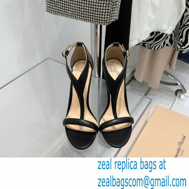 Gianvito Rossi Heel 10.5cm Eiko Stiletto Leather Sandals Black 2022 - Click Image to Close