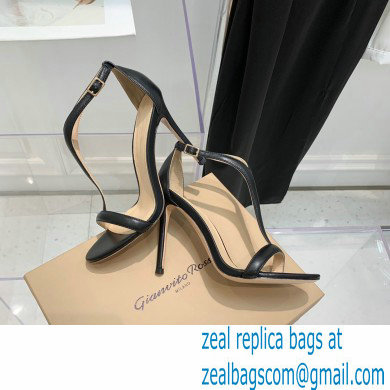 Gianvito Rossi Heel 10.5cm Eiko Stiletto Leather Sandals Black 2022