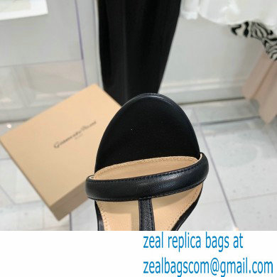 Gianvito Rossi Heel 10.5cm Eiko Stiletto Leather Sandals Black 2022 - Click Image to Close