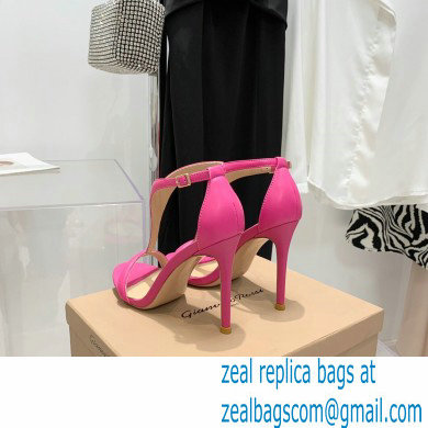 Gianvito Rossi Heel 10.5cm Eiko Stiletto Leather Sandals Fuchsia 2022 - Click Image to Close