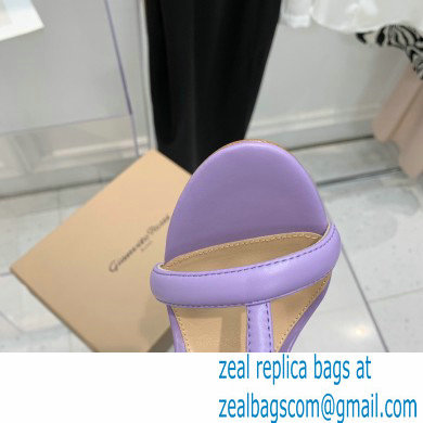 Gianvito Rossi Heel 10.5cm Eiko Stiletto Leather Sandals Lilac 2022