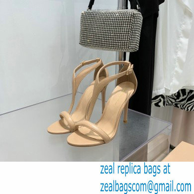 Gianvito Rossi Heel 10.5cm Eiko Stiletto Leather Sandals Nude 2022 - Click Image to Close