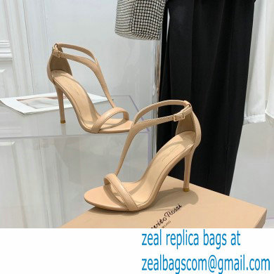 Gianvito Rossi Heel 10.5cm Eiko Stiletto Leather Sandals Nude 2022