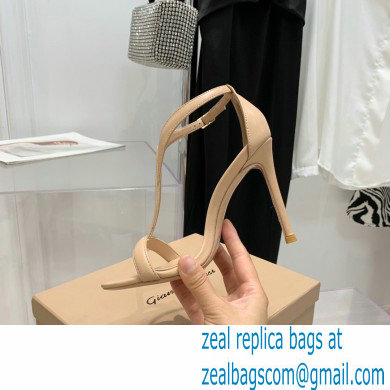 Gianvito Rossi Heel 10.5cm Eiko Stiletto Leather Sandals Nude 2022