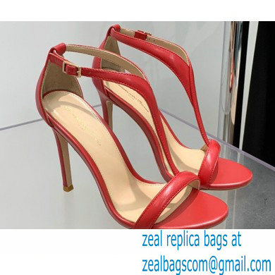 Gianvito Rossi Heel 10.5cm Eiko Stiletto Leather Sandals Red 2022 - Click Image to Close