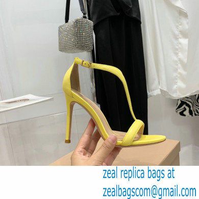 Gianvito Rossi Heel 10.5cm Eiko Stiletto Leather Sandals Yellow 2022