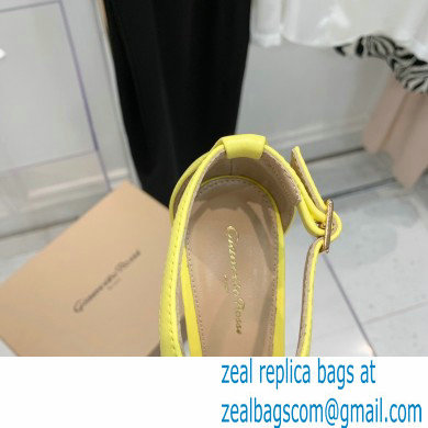 Gianvito Rossi Heel 10.5cm Eiko Stiletto Leather Sandals Yellow 2022 - Click Image to Close