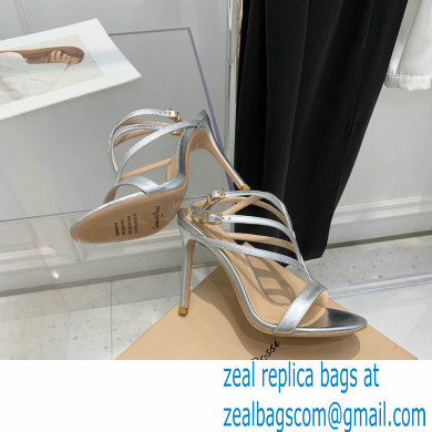 Gianvito Rossi Heel 10.5cm T-strap Sandals Metallic Silver 2022