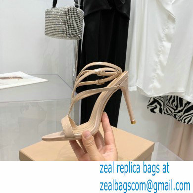 Gianvito Rossi Heel 10.5cm T-strap Sandals Patent Nude 2022