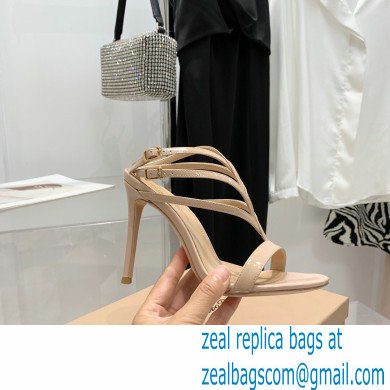 Gianvito Rossi Heel 10.5cm T-strap Sandals Patent Nude 2022