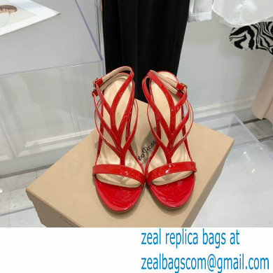 Gianvito Rossi Heel 10.5cm T-strap Sandals Patent Red 2022