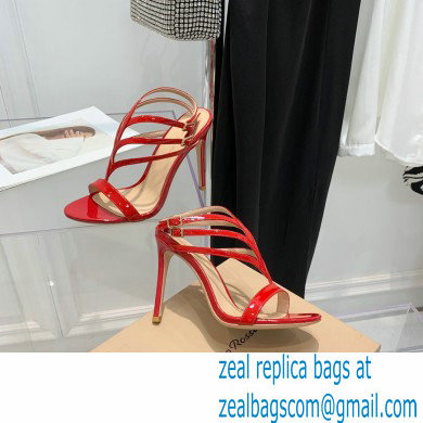 Gianvito Rossi Heel 10.5cm T-strap Sandals Patent Red 2022