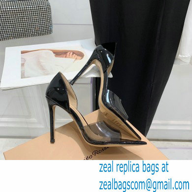 Gianvito Rossi Heel 10.5cm TPU BREE Plexi Sandals PVC Black 2022