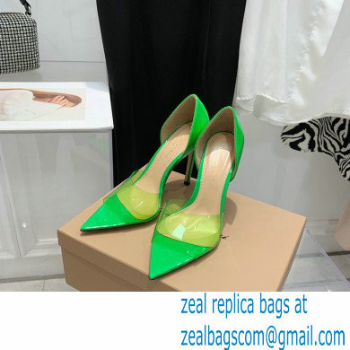 Gianvito Rossi Heel 10.5cm TPU BREE Plexi Sandals PVC Green 2022