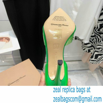 Gianvito Rossi Heel 10.5cm TPU BREE Plexi Sandals PVC Green 2022 - Click Image to Close