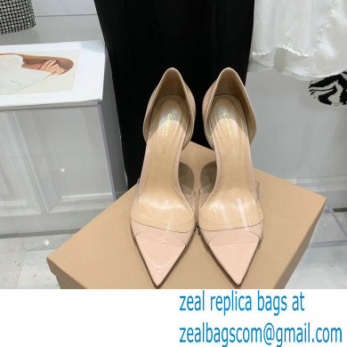 Gianvito Rossi Heel 10.5cm TPU BREE Plexi Sandals PVC Nude 2022 - Click Image to Close