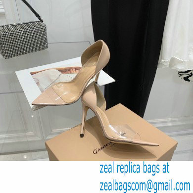 Gianvito Rossi Heel 10.5cm TPU BREE Plexi Sandals PVC Nude 2022