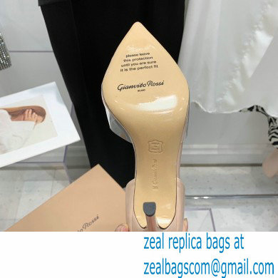 Gianvito Rossi Heel 10.5cm TPU BREE Plexi Sandals PVC Nude 2022 - Click Image to Close