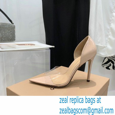 Gianvito Rossi Heel 10.5cm TPU BREE Plexi Sandals PVC Nude 2022