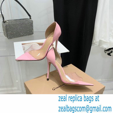 Gianvito Rossi Heel 10.5cm TPU BREE Plexi Sandals PVC Pink 2022 - Click Image to Close