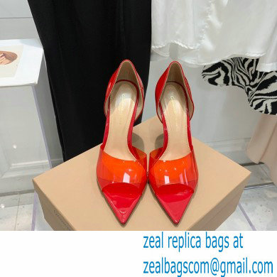 Gianvito Rossi Heel 10.5cm TPU BREE Plexi Sandals PVC Red 2022