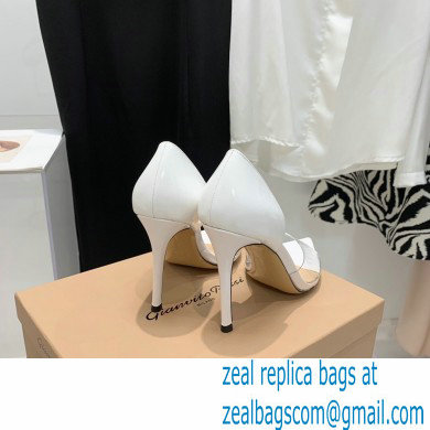 Gianvito Rossi Heel 10.5cm TPU BREE Plexi Sandals PVC White 2022