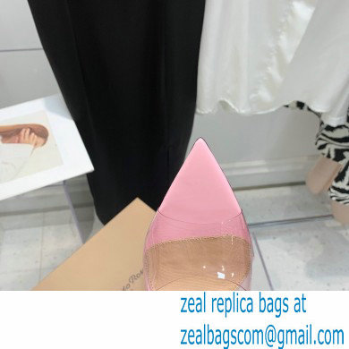 Gianvito Rossi Heel 10.5cm TPU Plexi ELLE Mules PVC Pink 2022